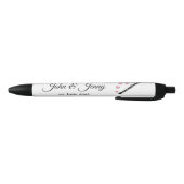 Klarinet Muzikant Custom Wedding Favoriet Gift Zwarte Inkt Pen (Bodem)
