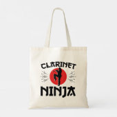 Klarinet Ninja Marching Band Tote Bag (Achterkant)