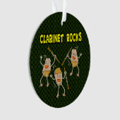 Klarinet Rocks Ornament (voorkant)