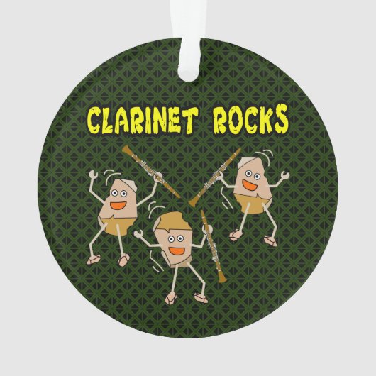 Klarinet Rocks Ornament (achterkant)