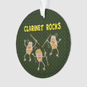 Klarinet Rocks Ornament (voorkant)