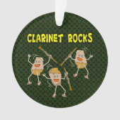 Klarinet Rocks Ornament (voorkant)