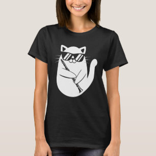 Klarinet Speler - Kat Klarinettist Muziekliefhebbe T-shirt