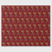 Klarinet Stickman Cadeaupapier (Vlak)