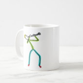 Klarinet Stickman Koffiemok (Voorkant links)