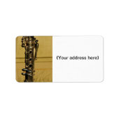 Klarinet Sunset adresetiketten Etiket (Voorkant)