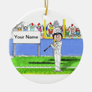 Klarinet - Vrouw Keramisch Ornament