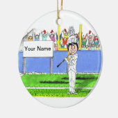 Klarinet - Vrouw Keramisch Ornament (Links)