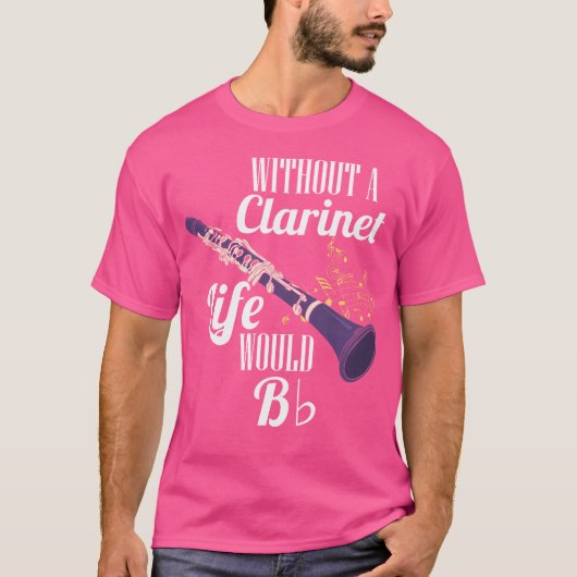 Klarinet zonder klarinetleven zou platte orch zijn t-shirt (Voorkant)