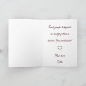 Klarinetleraar Muzikale Kerst Vakantiekaart Feestdagen Kaart (Binnen)