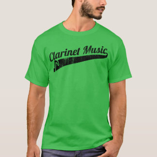 Klarinetmuziek jongen t-shirt