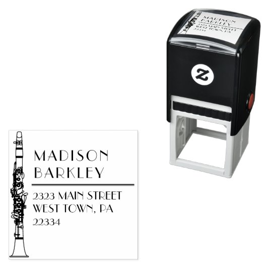 Klarinetmuziekleraar Zelfinktende Stempel (In situ)