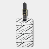 klarinetpatroon bagagelabel (Voorkant verticaal)