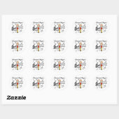 Klarinetspeler Stickers Sticker (Vel)