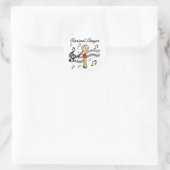 Klarinetspeler Stickers Sticker (Tas)