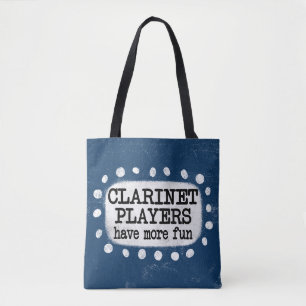 Klarinetspelers hebben meer plezier in de Canvas t Tote Bag