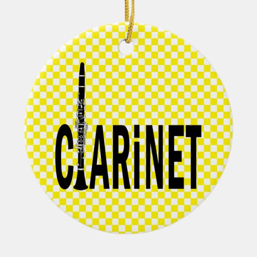 Klarinettekst Keramisch Ornament (Voorkant)