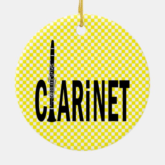Klarinettekst Keramisch Ornament (Achterkant)