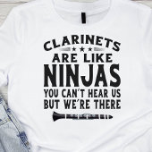 Klarinetten zijn als Ninjas Tshirt