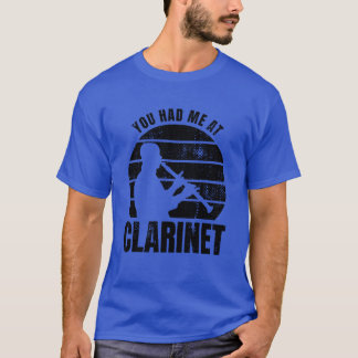 Klarinettist die jongen zegt t-shirt