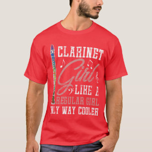 Klarinettist Orkest Muziek Meisje Cadeau Klarinet T-shirt