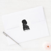 klarinettist van Mozart Ronde Sticker (Envelop)