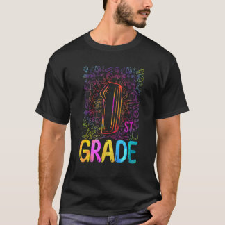 Klas 1 Tie Dye Leerling Leraar Terug naar school D T-shirt