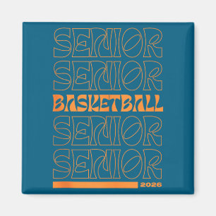 Klas 2026 Basketbal Senior Night Ontwerp Magneet