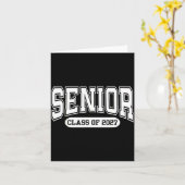 Klas 2027 Afstudeer Senior Back Design Kaart (Gele Bloem)