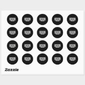 Klas 2027 Afstuderen Achterkant Afstudeerders Ronde Sticker (Vel)