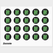 Klas 2027 Senior 27 High Ronde Sticker (Vel)