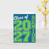 Klas 2027 Senior 27 Middelbare school Kaart (Gele Bloem)