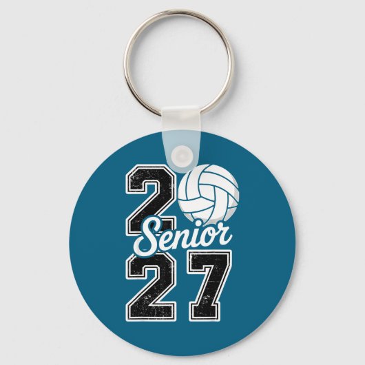 Klas 2027 Volleybal Senior 2027 Sleutelhanger (Voorkant)