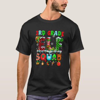 Klas 3 Elf Squad Kerst Kleurrijke Leraar Stud T-shirt