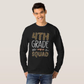 Klas 4 Luipaard Leraar Student T-shirt (Voorkant volledig)
