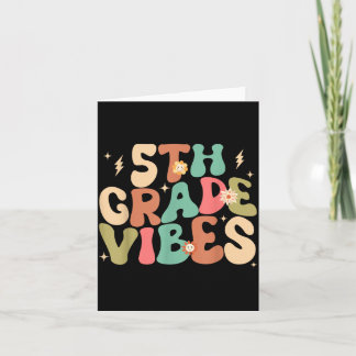Klas 5 Sfeer Groovy Terug naar School Kaart