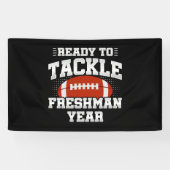 Klas 9 Voetbal Klaar om het Nieuwe Schooljaar Aan  Spandoek (Horizontaal)