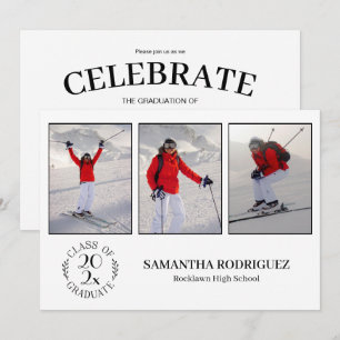 Klas Afstudeerklas 3 Foto Witte Afstudeerfeest Kaart