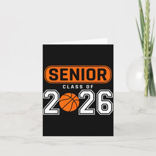 Klas Afstuderen Senior 26 Basketbal Kaart (Voorkant)