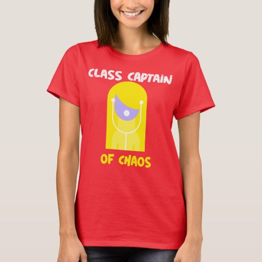 Klas Captain Of Chaos Klasleraar T-shirt (Voorkant)
