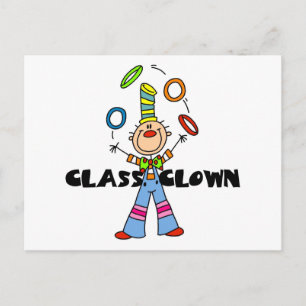 Klas Clown T-shirts en Cadeaus Briefkaart