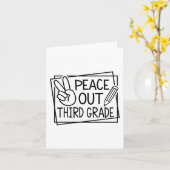 Klas drie laatste schooldag zomervakantie  kaart (Gele Bloem)