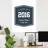 Klas - Houtskool Vintage Poster (Thuiskantoor)