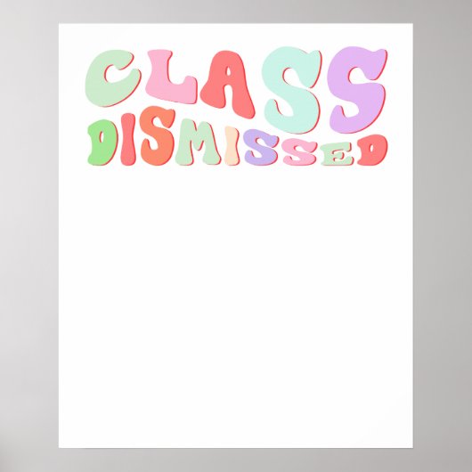 klas is uit poster (Voorkant)