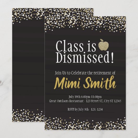 Klas is Verdaagd Leraar Pensioen Kaart (Voorkant / Achterkant)