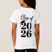 Klas Kleuterschool 2026 T-shirt (Achterkant)
