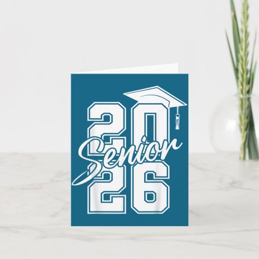 Klas Senior Afstuderen Middelbare School Ontwerp Kaart (Voorkant)