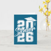 Klas Senior Afstuderen Middelbare School Ontwerp Kaart (Gele Bloem)
