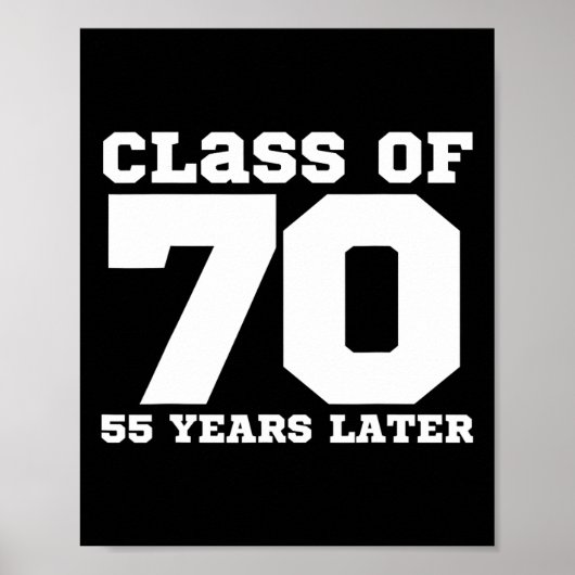 Klas van 1970 poster (Voorkant)
