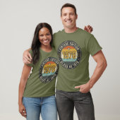 Klas van 1976 Retro Zonsondergang Strepen Vervuild T-shirt (Unisex)